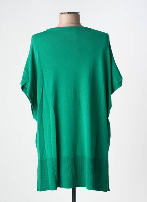 Pull tunique manches 3/4 manches 3/4 vert FLOOR femme