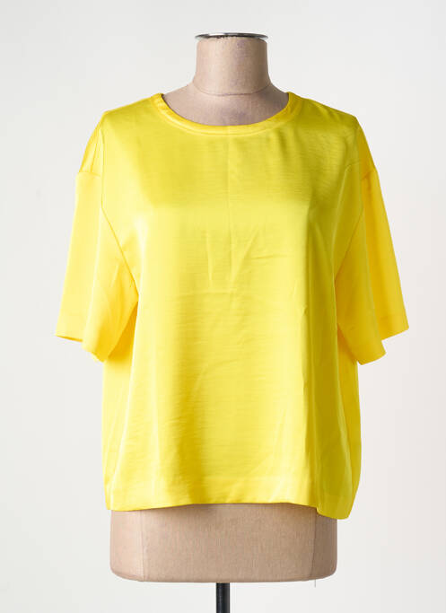 Top coupe fluide manches courtes jaune ESSENTIEL ANTWERP femme