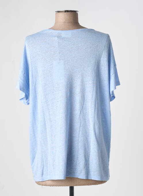 T-shirt coupe droite manches courtes bleu HARTFORD femme