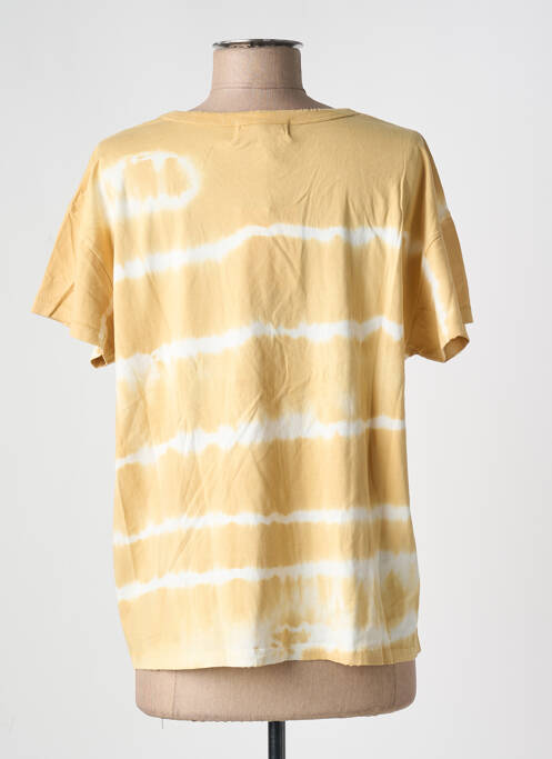 T-shirt coupe droite manches courtes beige ACQUAVERDE femme