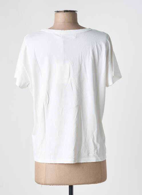 T-shirt coupe droite manches courtes beige ACQUAVERDE femme