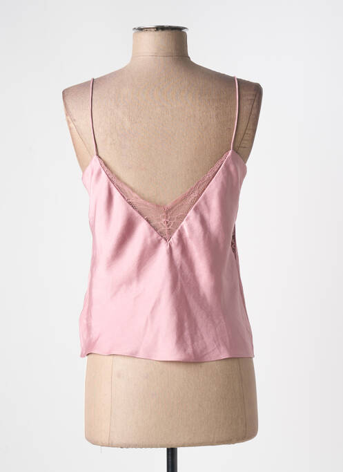 Top coupe cintrée fines bretelles rose BA&SH femme