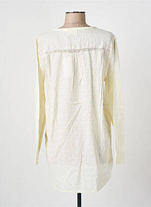 Tunique manches longues tissage crêpe beige HARTFORD femme