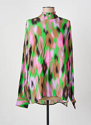 Blouse imprimé fantaisie manches longues vert ESSENTIEL ANTWERP femme