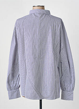 Chemisier coupe cintrée manches longues bleu BELLA JONES femme