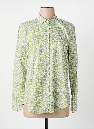 Chemisier imprimé fleurs manches longues vert HARTFORD femme