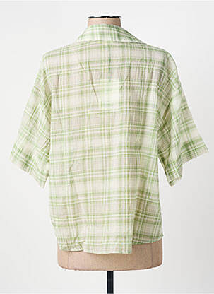 Blouse manches courtes manches courtes vert DIEGA femme