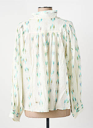 Blouse imprimé fantaisie manches longues beige CHARLIE JOE femme