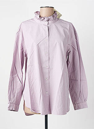 Top imprimé fantaisie manches longues violet BELLEROSE femme
