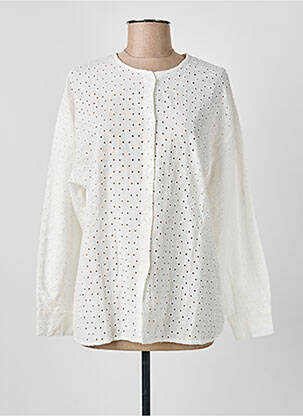 Chemisier coupe cintrée manches longues beige LEÏ-1984 femme
