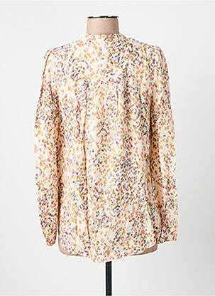 Chemisier col mao manches longues beige SECOND FEMALE femme