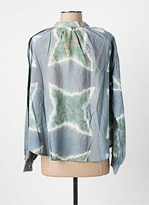 Blouse poignets boutonnés avec fente manches longues gris V.DE.VINSTER femme