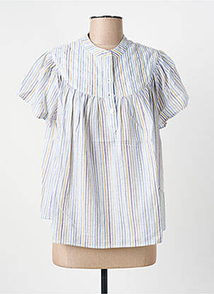 Blouse col rond manches courtes violet BELLEROSE femme