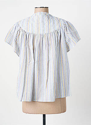 Blouse col rond manches courtes violet BELLEROSE femme