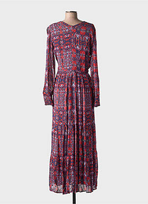 Robe longue manches longues manches longues bleu BA&SH femme