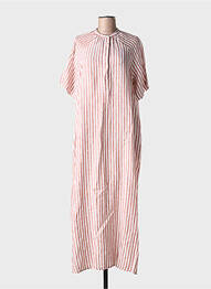 Robe longue manches courtes manches courtes beige HARTFORD femme