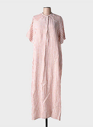Robe longue manches courtes manches courtes beige HARTFORD femme
