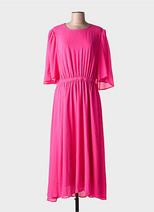 Robe longue manches courtes manches courtes rose ESSENTIEL ANTWERP femme