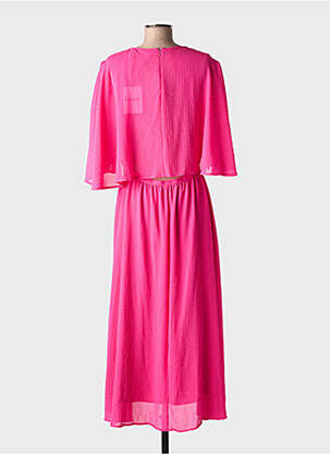 Robe longue manches courtes manches courtes rose ESSENTIEL ANTWERP femme