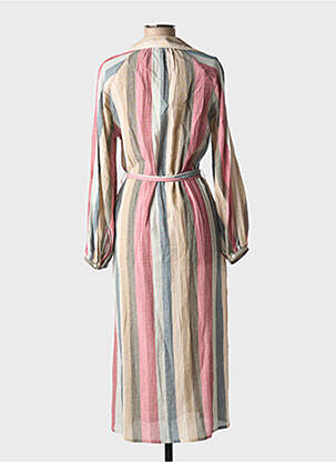 Robe longue manches longues manches longues beige DIEGA femme