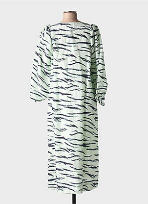 Robe mi-longue manches longues manches longues vert SECOND FEMALE femme