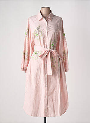 Robe mi-longue manches longues manches longues rose ESSENTIEL ANTWERP femme