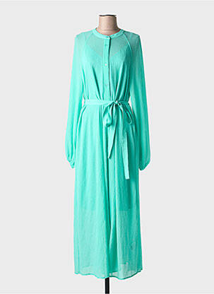 Robe longue manches longues manches longues vert ESSENTIEL ANTWERP femme