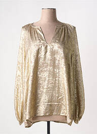 Blouse col rond manches longues or DIEGA femme