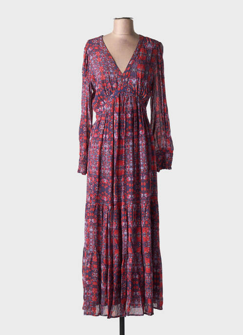 Robe longue manches longues manches longues bleu BA&SH femme
