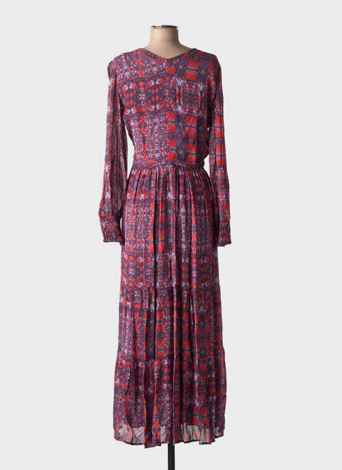 Robe longue manches longues manches longues bleu BA&SH femme