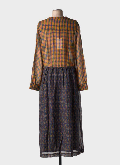 Robe longue manches longues manches longues marron CHLOÉ STORA femme