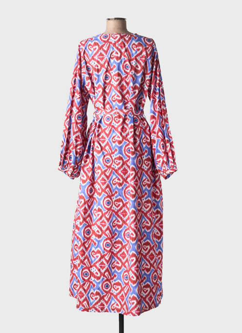 Robe longue manches longues manches longues bleu V.DE.VINSTER femme