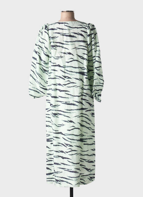 Robe mi-longue manches longues manches longues vert SECOND FEMALE femme