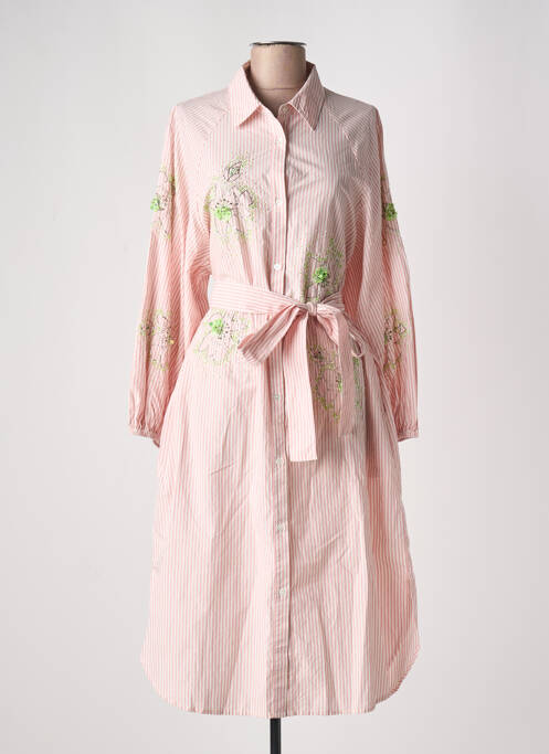 Robe mi-longue manches longues manches longues rose ESSENTIEL ANTWERP femme