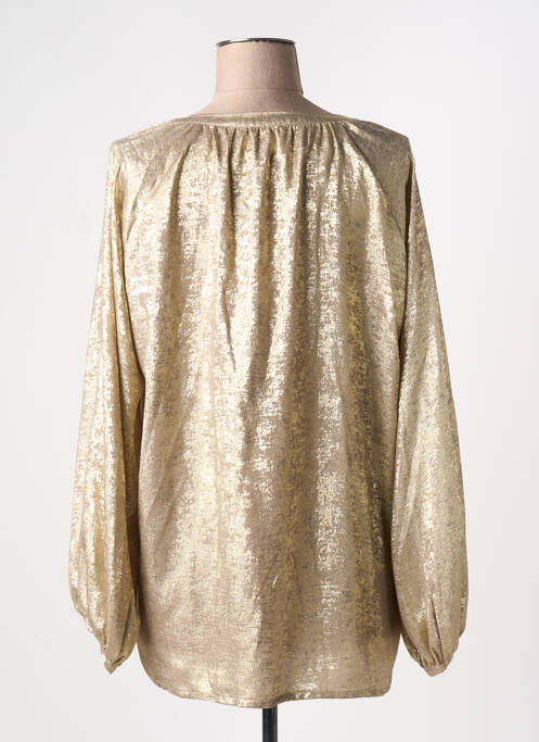 Blouse col rond manches longues or DIEGA femme