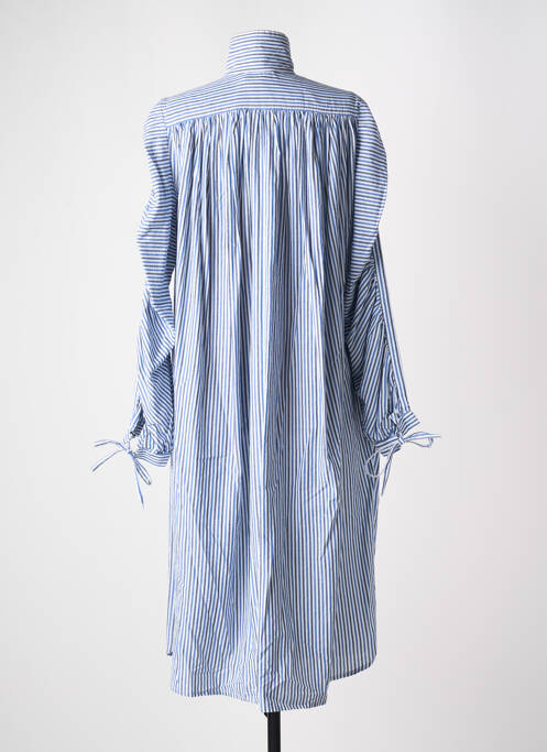 Robe mi-longue bleu V.DE.VINSTER femme