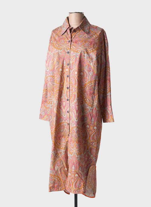 Robe mi-longue orange HOD femme