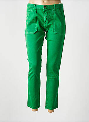 Jeans coupe slim taille basse taille basse vert ACQUAVERDE femme