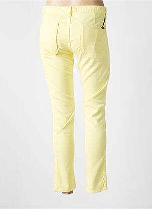 Jeans coupe slim taille basse taille basse jaune ACQUAVERDE femme