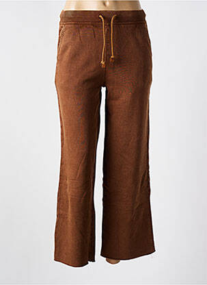 Jogging stretch taille normale marron LEON & HARPER femme