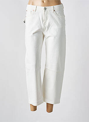 Jeans coupe droite stretch taille normale beige MKT STUDIO femme