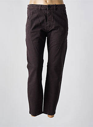 Jeans coupe slim stretch taille normale marron LEON & HARPER femme