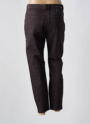 Jeans coupe slim stretch taille normale marron LEON & HARPER femme