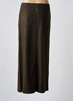 Jupe longue coupe droite vert DIEGA femme