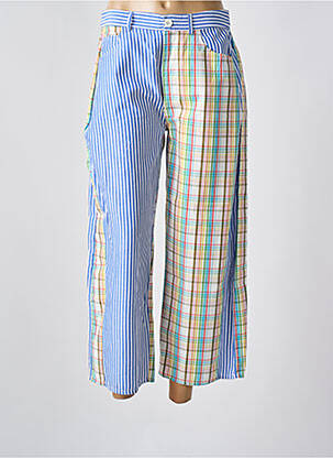 Pantalon 7/8 taille haute taille haute bleu V.DE.VINSTER femme