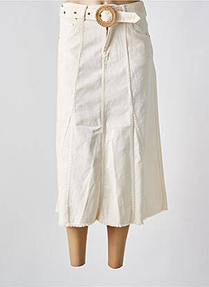 Jupe longue taille haute beige BA&SH femme