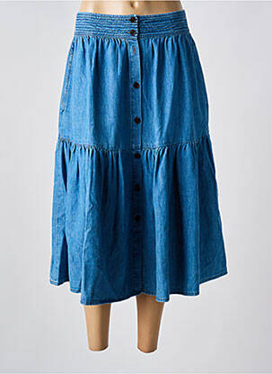 Jupe mi-longue coupe évasée bleu VANESSA BRUNO femme