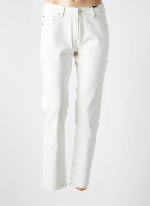Jeans coupe slim stretch taille normale beige MKT STUDIO femme