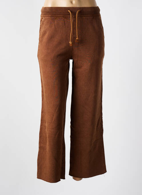 Jogging stretch taille normale marron LEON & HARPER femme
