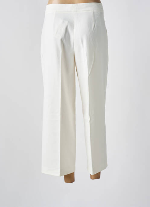 Pantalon 7/8 tissage popeline taille normale beige SET femme